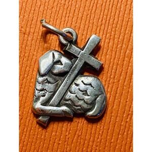 James Avery Retired Silver Lamb of God Charm